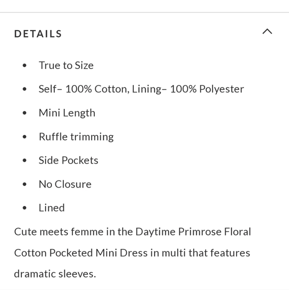 Vici Pocketed Primrose Ruffle Floral Dress Small - Picture 13 of 16